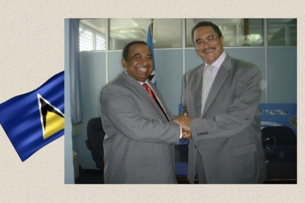 Lamadanie meets his excellency St Lucia Prime Minister