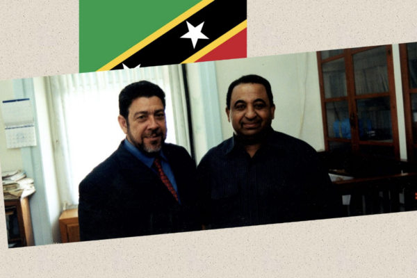Lamadanie meet his excellency the Prime Minister of St. Kitts and Nevis